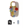 ieg™ iPhone 15 Kılıf Akış Yansıma - Siyah Joko Magic 5D Cam + PVD Metal Kamera Lens - TU