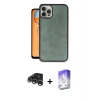 ieg™ iPhone 15 Pro Kılıf Kıvılcım Işık Serisi - Siyah Bilvis 5in1 3D Magic Cam Ekran Koruyucu + Raze Metal Kamera Lens - GS