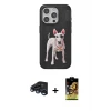 ieg™ iPhone 15 Pro Kılıf Nova Form Koleksiyonu - Siyah Buffer Cam Ekran Koruyucu + Raze Metal Kamera Lens - LT