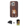 ieg™ iPhone 15 Pro Kılıf Nova Form Koleksiyonu - Siyah Buffer Cam Ekran Koruyucu + Raze Metal Kamera Lens - LT