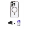 ieg™ iPhone 15 Pro Kılıf Yadigar Klasik Özel Seri - Siyah Bilvis 5in1 3D Magic Cam Ekran Koruyucu + Raze Metal Kamera Lens - GS