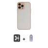 ieg™ iPhone 15 Pro Max Kılıf Ahenk Çizgi Serisi - Siyah Joko Magic 5D Cam + PVD Metal Kamera Lens - GI