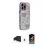 ieg™ iPhone 15 Pro Max Kılıf Ahenk Modern Serisi - Siyah Buffer Hayalet Cam Ekran Koruyucu + Raze Metal Kamera Lens - LT