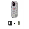 ieg™ iPhone 15 Pro Max Kılıf Ahenk Modern Serisi - Siyah Joko Magic 5D Hayalet Cam + PVD Metal Kamera Lens - SH
