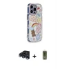 ieg™ iPhone 15 Pro Max Kılıf Ahenk Modern Serisi - Siyah Joko Magic 5D Hayalet Cam + Raze Metal Kamera Lens - LT