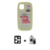 ieg™ iPhone 15 Pro Max Kılıf Akış Yansıma - Siyah Vanessa Magic Hayalet Cam + PVD Metal Kamera Lens - LT