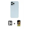 ieg™ iPhone 15 Pro Max Kılıf Atlas Minimal Prime - Siyah Buffer Cam Ekran Koruyucu + PVD Metal Kamera Lens - GS