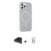ieg™ iPhone 15 Pro Max Kılıf Çekirdek Modern Prime - Siyah Bilvis 0.18mm Plus Cam Ekran Koruyucu + Raze Metal Kamera Lens - GS