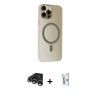 ieg™ iPhone 15 Pro Max Kılıf Çekirdek Modern Prime - Siyah Bilvis 0.18mm Plus Cam Ekran Koruyucu + Raze Metal Kamera Lens - GS