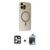 ieg™ iPhone 15 Pro Max Kılıf Çekirdek Modern Prime - Siyah Vanessa Magic Cam + PVD Metal Kamera Lens - LT