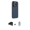 ieg™ iPhone 15 Pro Max Kılıf Eksen Işık Prime - Siyah Joko Magic 5D Cam + Raze Metal Kamera Lens - GS