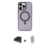 ieg™ iPhone 15 Pro Max Kılıf Eksen Işık Prime - Siyah Joko Magic 5D Cam + Raze Metal Kamera Lens - GS