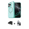 ieg™ iPhone 15 Pro Max Kılıf Kıvılcım Form Prime - Siyah Vanessa Magic Hayalet Cam + Raze Metal Kamera Lens - GS