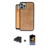 ieg™ iPhone 15 Pro Max Kılıf Kıvılcım Işık Serisi - Siyah Buffer Hayalet Cam Ekran Koruyucu + Raze Metal Kamera Lens - GS
