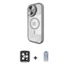 ieg™ iPhone 15 Pro Max Kılıf Kıvılcım Modern Koleksiyonu - Siyah Joko Magic 5D Cam + PVD Metal Kamera Lens - SH