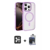 ieg™ iPhone 15 Pro Max Kılıf Kıvılcım Prime - Siyah Vanessa Magic Cam + PVD Metal Kamera Lens - GI