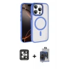 ieg™ iPhone 15 Pro Max Kılıf Kıvılcım Prime - Siyah Vanessa Magic Cam + PVD Metal Kamera Lens - GI