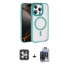 ieg™ iPhone 15 Pro Max Kılıf Kıvılcım Prime - Siyah Vanessa Magic Cam + PVD Metal Kamera Lens - GI