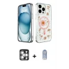 ieg™ iPhone 15 Pro Max Kılıf Kozmos Doku - Siyah Joko Magic 5D Cam + PVD Metal Kamera Lens - GS