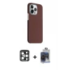ieg™ iPhone 15 Pro Max Kılıf Kozmos Klasik Prime - Siyah Vanessa Magic Cam + PVD Metal Kamera Lens - LT
