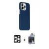 ieg™ iPhone 15 Pro Max Kılıf Kozmos Klasik Prime - Siyah Vanessa Magic Cam + PVD Metal Kamera Lens - LT