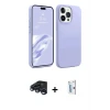 ieg™ iPhone 15 Pro Max Kılıf Kozmos Yansıma Özel Seri - Siyah Bilvis 0.18mm Plus Cam Ekran Koruyucu + Raze Metal Kamera Lens - LT