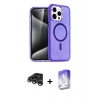 ieg™ iPhone 15 Pro Max Kılıf Nova Asil Prime - Siyah Bilvis 5in1 3D Magic Cam Ekran Koruyucu + Raze Metal Kamera Lens - GS