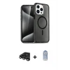 ieg™ iPhone 15 Pro Max Kılıf Nova Asil Prime - Siyah Joko Magic 5D Cam + Raze Metal Kamera Lens - TMGI