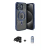 ieg™ iPhone 15 Pro Max Kılıf Nova Işık Özel Seri - Siyah Joko Magic 5D Cam + Raze Metal Kamera Lens - GS