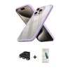 ieg™ iPhone 15 Pro Max Kılıf Nova Işık Serisi - Şeffaf Pasifik Cam Ekran Koruyucu + Raze Metal Kamera Lens - LT