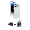 ieg™ iPhone 15 Pro Max Kılıf Nova Modern Prime - Siyah Vanessa Magic Cam + Raze Metal Kamera Lens - TMGI