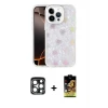 ieg™ iPhone 15 Pro Max Kılıf Odak Prime - Siyah Buffer Cam Ekran Koruyucu + PVD Metal Kamera Lens - LT