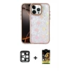 ieg™ iPhone 15 Pro Max Kılıf Odak Prime - Siyah Buffer Cam Ekran Koruyucu + PVD Metal Kamera Lens - LT