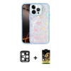 ieg™ iPhone 15 Pro Max Kılıf Odak Prime - Siyah Buffer Cam Ekran Koruyucu + PVD Metal Kamera Lens - LT