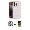 ieg™ iPhone 15 Pro Max Kılıf Odak Prime - Siyah Buffer Cam Ekran Koruyucu + PVD Metal Kamera Lens - LT