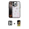 ieg™ iPhone 15 Pro Max Kılıf Odak Prime - Siyah Buffer Cam Ekran Koruyucu + PVD Metal Kamera Lens - LT