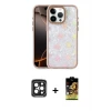 ieg™ iPhone 15 Pro Max Kılıf Odak Prime - Siyah Buffer Cam Ekran Koruyucu + PVD Metal Kamera Lens - SH