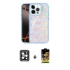 ieg™ iPhone 15 Pro Max Kılıf Odak Prime - Siyah Buffer Cam Ekran Koruyucu + PVD Metal Kamera Lens - SH