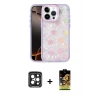 ieg™ iPhone 15 Pro Max Kılıf Odak Prime - Siyah Buffer Cam Ekran Koruyucu + PVD Metal Kamera Lens - SH