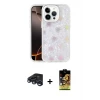 ieg™ iPhone 15 Pro Max Kılıf Odak Prime - Siyah Buffer Cam Ekran Koruyucu + Raze Metal Kamera Lens - LT