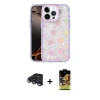 ieg™ iPhone 15 Pro Max Kılıf Odak Prime - Siyah Buffer Cam Ekran Koruyucu + Raze Metal Kamera Lens - LT