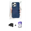 ieg™ iPhone 15 Pro Max Kılıf Pusula Modern - Siyah Bilvis 5in1 3D Magic Cam Ekran Koruyucu + Raze Metal Kamera Lens - TMGI