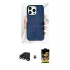 ieg™ iPhone 15 Pro Max Kılıf Pusula Modern - Siyah Buffer Cam Ekran Koruyucu + Raze Metal Kamera Lens - TMGI
