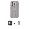 ieg™ iPhone 15 Pro Max Kılıf Vadi Özel Seri - Siyah Joko Magic 5D Cam + PVD Metal Kamera Lens - SH