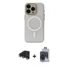 ieg™ iPhone 15 Pro Max Kılıf Yadigar Işık - Siyah Vanessa Magic Cam + Raze Metal Kamera Lens - LT