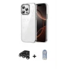 ieg™ iPhone 15 Pro Max Kılıf Yörünge Form - Siyah Joko Magic 5D Cam + Raze Metal Kamera Lens - GS