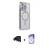 ieg™ iPhone 15 Pro Max Kılıf Zirve Doku Prime - Siyah Bilvis 5in1 3D Magic Cam Ekran Koruyucu + Raze Metal Kamera Lens - LT