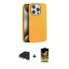 ieg™ iPhone 15 Pro Max Kılıf Zirve Modern Prime - Siyah Buffer Cam Ekran Koruyucu + Raze Metal Kamera Lens - TMGI