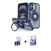 ieg™ iPhone 16 Kılıf Nova Minimal Serisi - Siyah Bilvis 5in1 5D Magic Hayalet Cam Ekran Koruyucu + Bilvis Titan Kamera Lens - GS