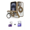 ieg™ iPhone 16 Kılıf Nova Minimal Serisi - Siyah Bilvis 5in1 5D Magic Hayalet Cam Ekran Koruyucu + Bilvis Titan Kamera Lens - GS